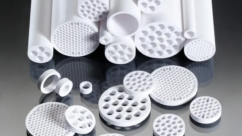 Elementos cerámicos tubulares y multicanal con distintas geometrías de filtración